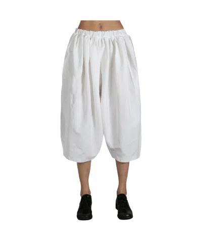 Comme Des Garçons Wide Legged Pant In White