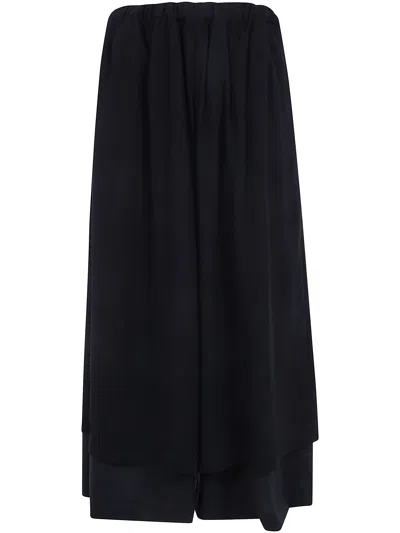 Comme Des Garçons Wide-leg Trousers Light Wool Tropical In Animal Print