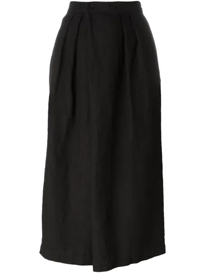 Comme Des Garçons Wide-legged Cropped Trousers In Black