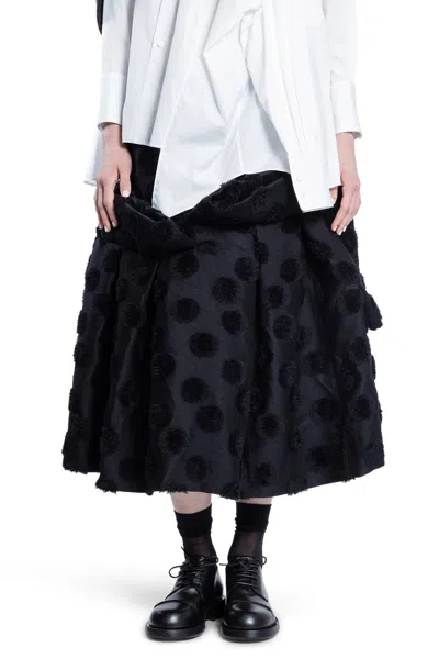 Comme Des Garçons Woman Black Skirts