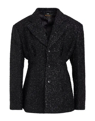 Comme Des Garçons Woman Blazer Black Size M Cotton, Wool, Nylon
