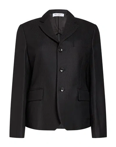 Comme Des Garçons Woman Blazer Black Size M Wool, Rayon