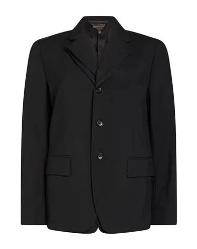 Comme Des Garçons Woman Blazer Black Size Xs Wool