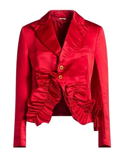 Comme Des Garçons Woman Blazer Red Size M Polyester