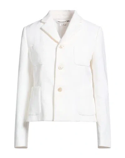 Comme Des Garçons Woman Blazer White Size M Polyester