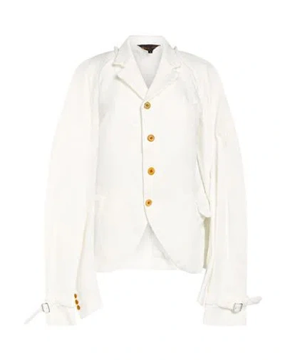 Comme Des Garçons Woman Blazer White Size M Wool