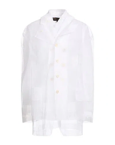 Comme Des Garçons Woman Blazer White Size S Nylon