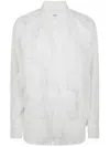 Comme Des Garçons Long-sleeved Shirt In White