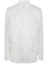 Comme Des Garçons Long-sleeved Shirt In White