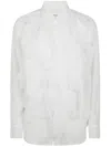 Comme Des Garçons Long-sleeved Shirt In White
