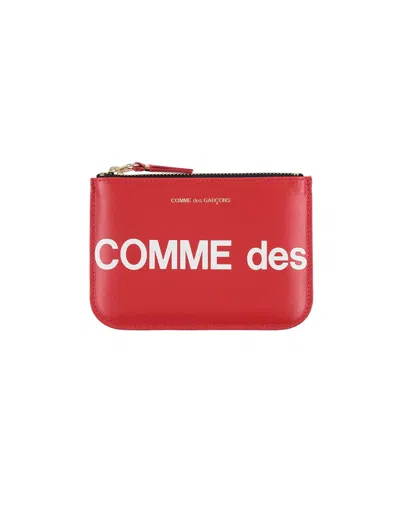 Comme Des Garçons Woman Coin Purse Red Size - Bovine Leather