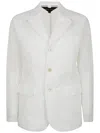 Comme Des Garçons Long Sleeved Chiffon Jacket In White
