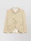 Comme Des Garçons Woman Jacket With Back Vent And Pockets In Neutral