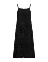 Comme Des Garçons Woman Midi Dress Black Size S Polyester In Black