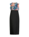 Comme Des Garçons Woman Midi Dress Blue Size M Nylon