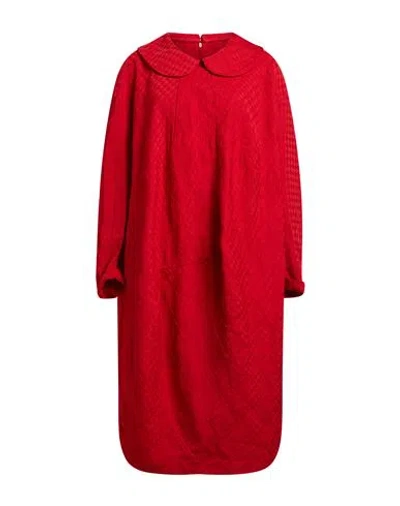 Comme Des Garçons Woman Midi Dress Red Size S Polyester