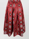 Comme Des Garçons Woman Midi Pleated A-line Skirts In Pink