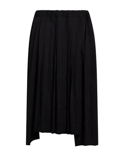 Comme Des Garçons Woman Midi Skirt Black Size L Polyester