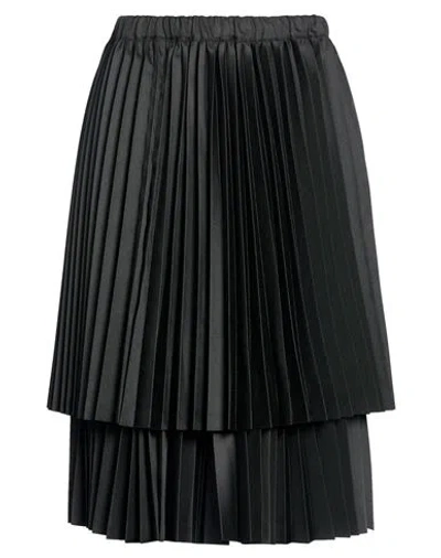 Comme Des Garçons Woman Midi Skirt Black Size M Polyester