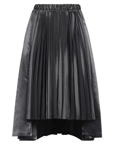 Comme Des Garçons Woman Midi Skirt Black Size M Polyester