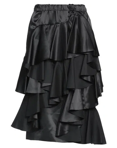 Comme Des Garçons Woman Midi Skirt Black Size M Polyester
