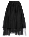 Comme Des Garçons Woman Midi Skirt Black Size S Nylon