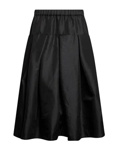 Comme Des Garçons Woman Midi Skirt Black Size S Polyester