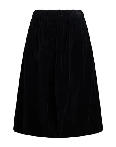 Comme Des Garçons Woman Midi Skirt Black Size Xs Cotton