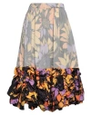 Comme Des Garçons Woman Midi Skirt Lilac Size S Polyester In Purple