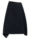 Comme Des Garçons Woman Midi Skirt Midnight Blue Size S Wool In Blue