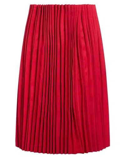 Comme Des Garçons Woman Midi Skirt Red Size S Polyester