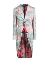 Comme Des Garçons Woman Overcoat & Trench Coat Sky Blue Size M Polyester In Blue