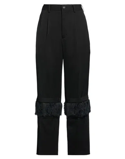 Comme Des Garçons Woman Pants Black Size L Wool