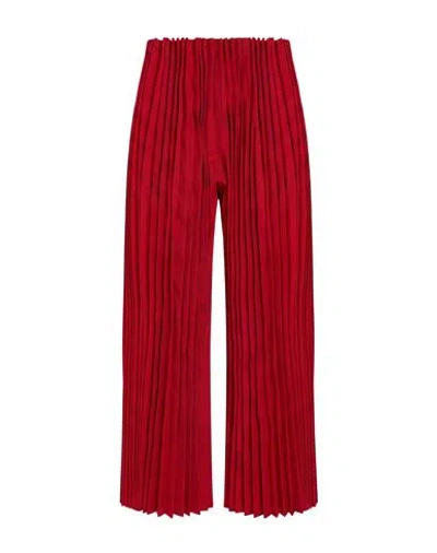 Comme Des Garçons Woman Pants Red Size M Polyester
