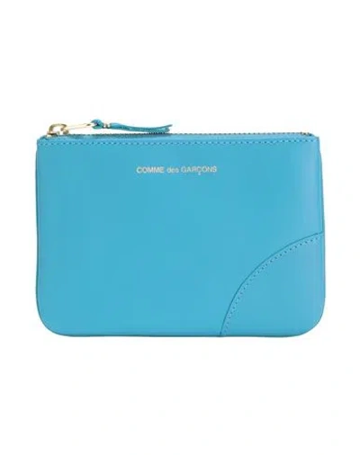 COMME DES GARÇONS COMME DES GARÇONS WOMAN POUCH AZURE SIZE - CALFSKIN 