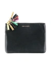 Comme Des Garçons Woman Pouch Black Size - Leather In Black