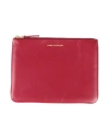 Comme Des Garçons Woman Pouch Brick Red Size - Cow Leather In Red