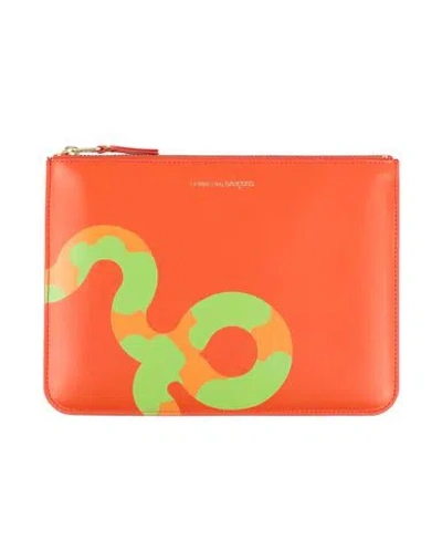 Comme Des Garçons Woman Pouch Orange Size - Cow Leather