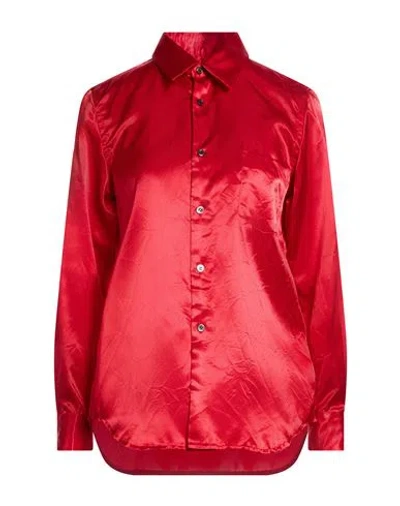 Comme Des Garçons Woman Shirt Red Size S Polyester