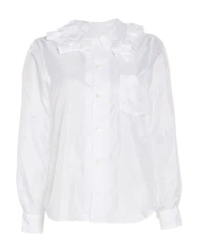 Comme Des Garçons Woman Shirt White Size M Polyester