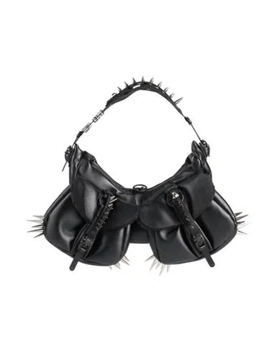 Comme Des Garçons Woman Shoulder Bag Black Size - Polyurethane