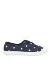 Comme Des Garçons Woman Sneakers Navy Size 6 Textile Fibers In Multi