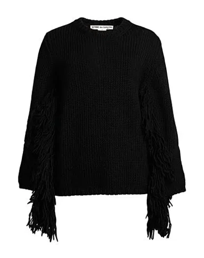 Comme Des Garçons Woman Sweater Black Size Xs Wool