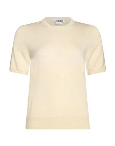 Comme Des Garçons Woman Sweater Off White Size M Cashmere In Neutral