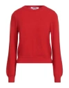 Comme Des Garçons Round-neck Cashmere Jumper In Red