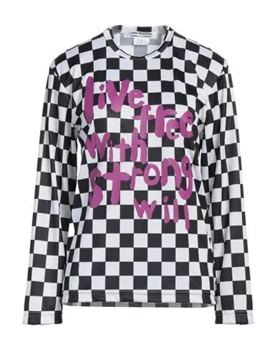 Comme Des Garçons Woman T-shirt Black Size S Polyester