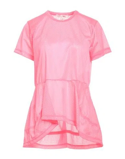 Comme Des Garçons Woman T-shirt Fuchsia Size M Polyester In Pink