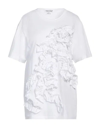 Comme Des Garçons Woman T-shirt White Size Xs Cotton