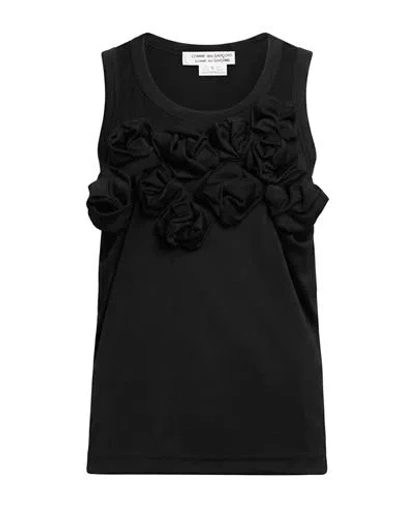 Comme Des Garçons Woman Tank Top Black Size S Polyester In Multi