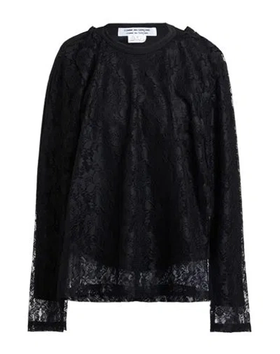 Comme Des Garçons Woman Top Black Size L Polyester
